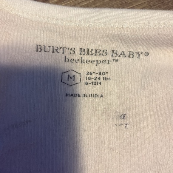 Burt's Bees Baby Cream and Brown Sleep Sack Pajamas - Picture 3 of 3